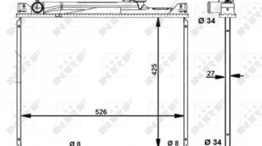 Radiator lichid racire Suzuki VITARA Cabrio (ET, TA) 1988-2002 #3 01143034