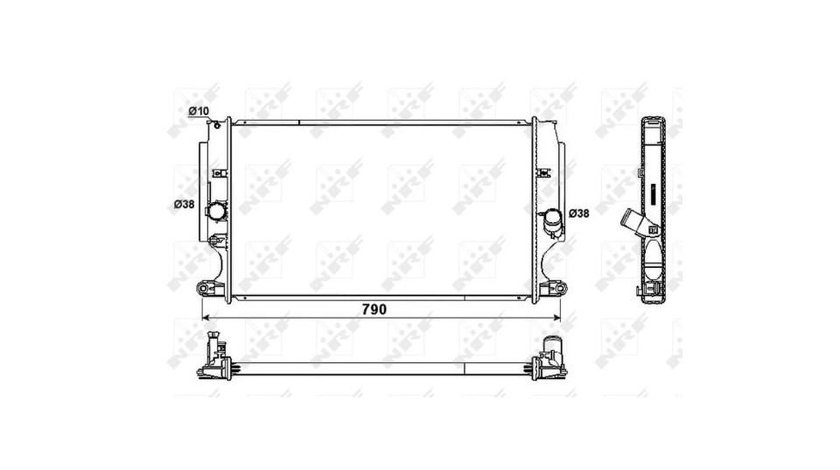 Radiator lichid racire Toyota AURIS (NRE15_, ZZE15_, ADE15_, ZRE15_, NDE15_) 2006-2016 #3 164000R030