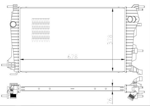 Radiator Nrf Renault 550004