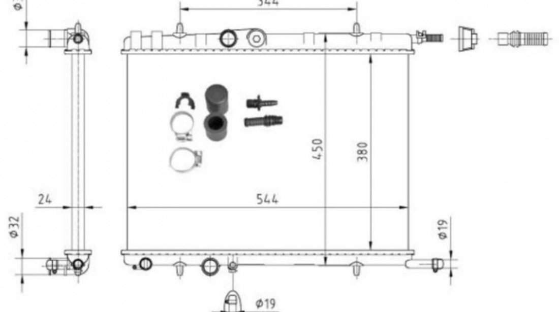 Radiator racire Citroen BERLINGO (B9) 2008-2016 #2 1033041