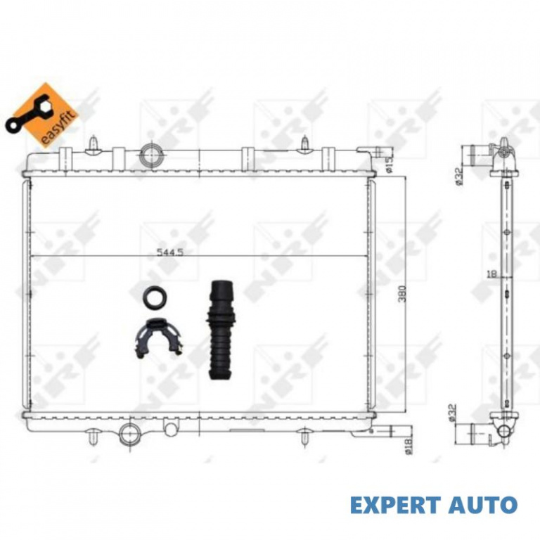 Radiator racire Citroen C4 limuzina 2006-2016 #2 01033042