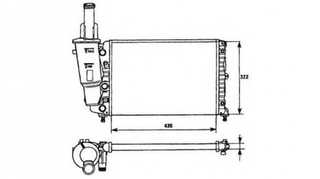 Radiator racire Fiat PUNTO Cabriolet (176C) 1994-2000 #2 01043001