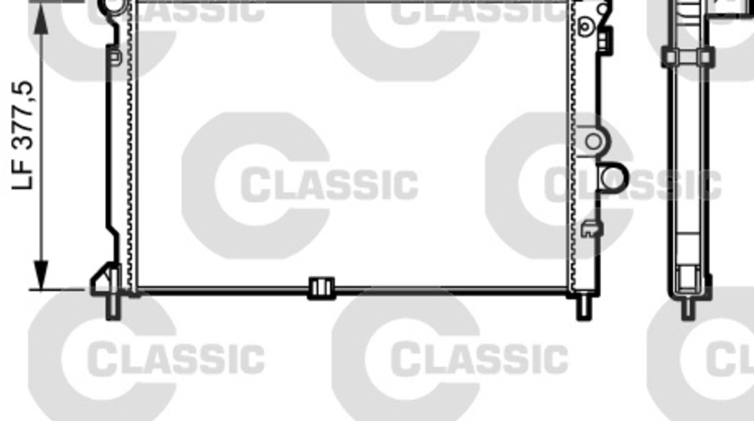 Radiator, racire motor (231022 VALEO) OPEL