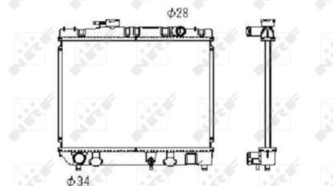 Radiator, racire motor (506709 NRF) TOYOTA