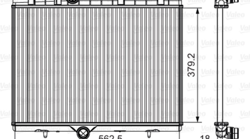 Radiator, racire motor (701507 VALEO) Citroen,DS,PEUGEOT