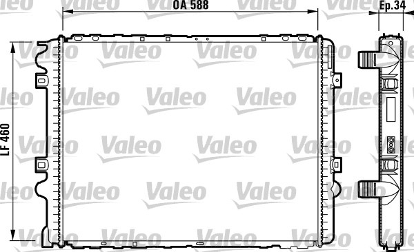 Radiator, racire motor (732569 VALEO) RENAULT,RENAULT TRUCKS