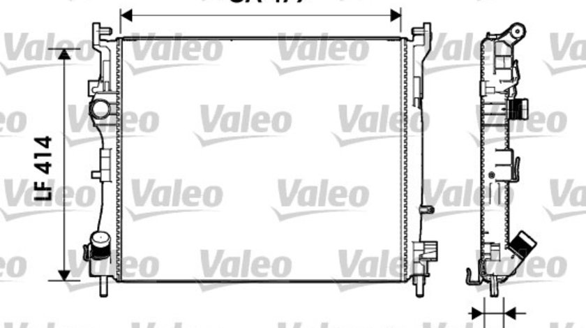 Radiator, racire motor (732960 VALEO) RENAULT