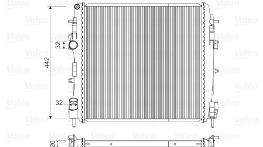 Radiator, racire motor (734922 VALEO) RENAULT