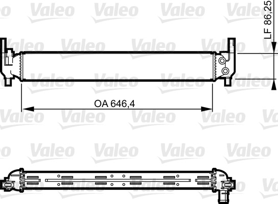 Radiator, racire motor (735310 VALEO) AUDI,SEAT,SKODA,VW