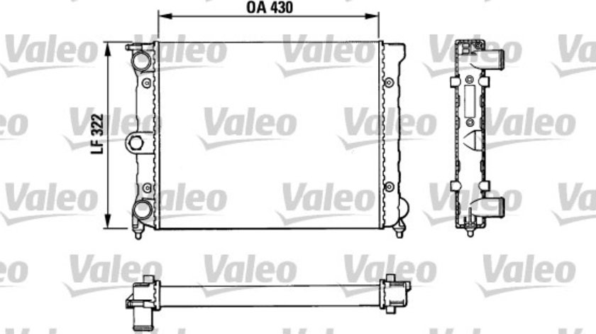 Radiator, racire motor (883819 VALEO) VW