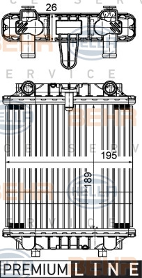 Radiator, racire motor (8MK376756691 HELLA) AUDI