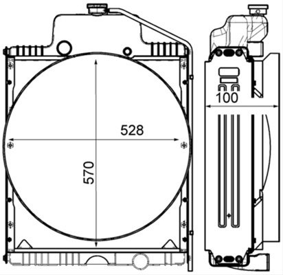 Radiator Racire Motor Agr Mahle Behr Class CR 2184 000P