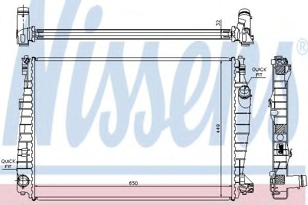 Radiator, racire motor ALFA ROMEO SPIDER (939_, 939) (2006 - 2010) NISSENS 60061 piesa NOUA