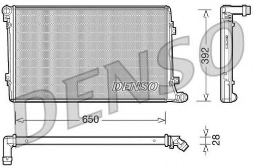 Radiator, racire motor AUDI A3 Sportback (8PA) (2004 - 2013) DENSO DRM32019 piesa NOUA