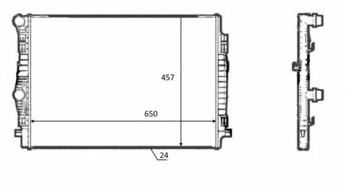 Radiator, racire motor AUDI A3 Sportback (8VA) (2012 - 2016) NRF 58392 piesa NOUA