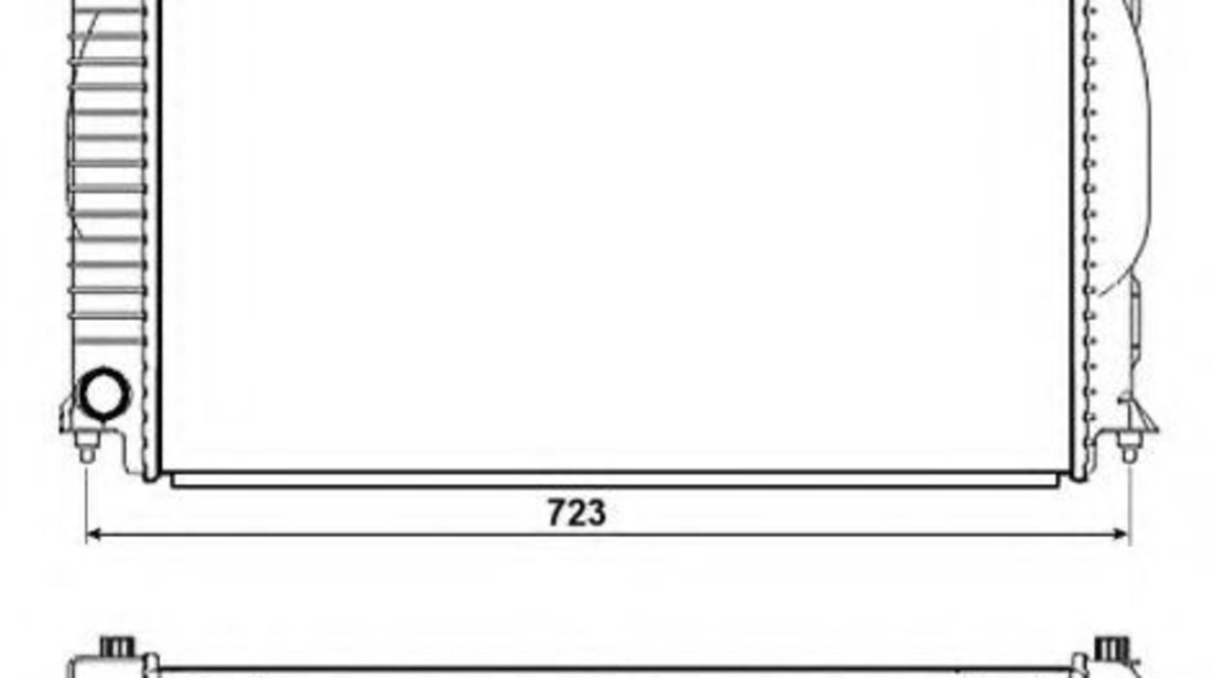 Radiator, racire motor AUDI A4 Cabriolet (8H7, B6, 8HE, B7) (2002 - 2009) NRF 53093 piesa NOUA