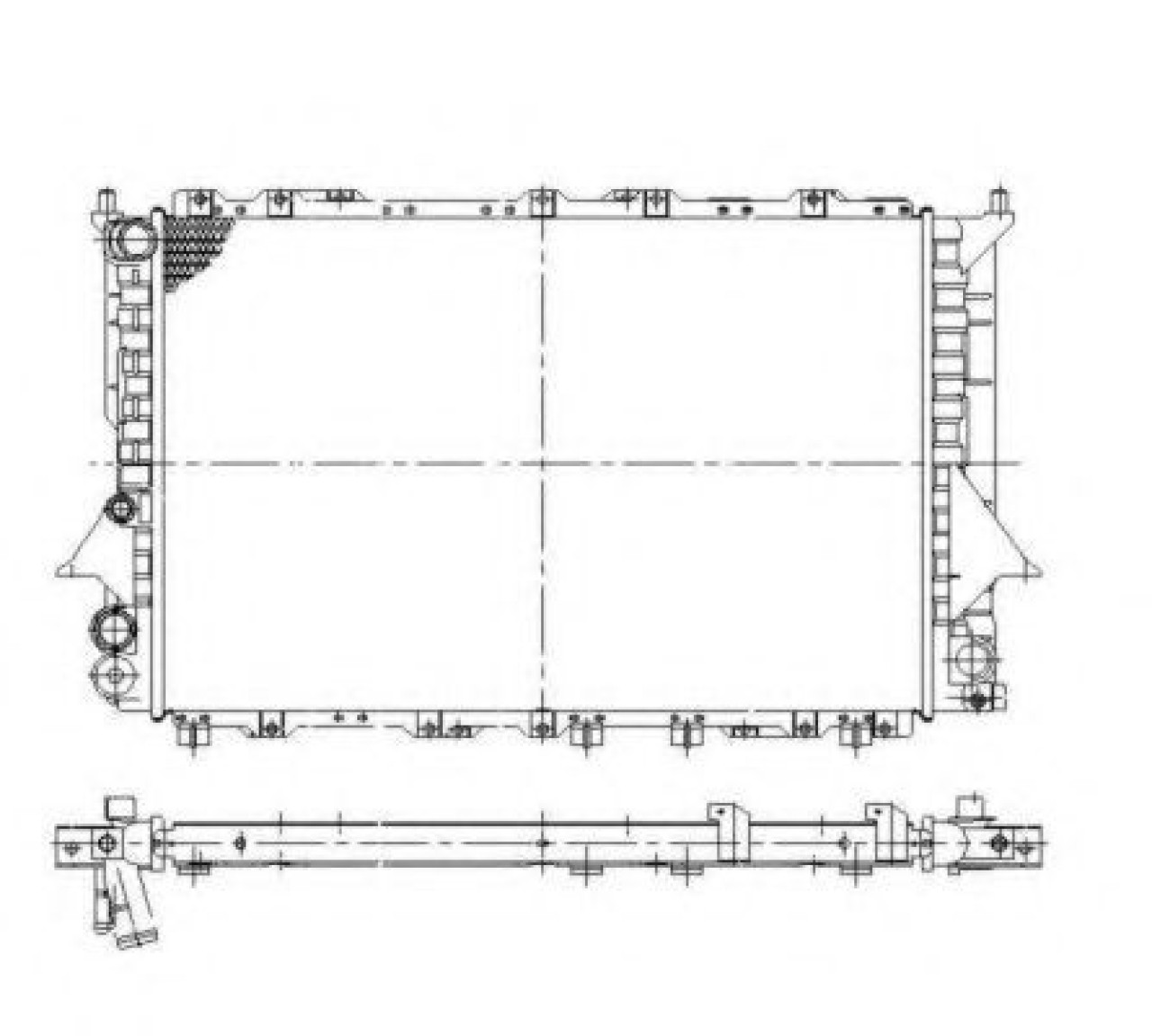 Radiator, racire motor AUDI A6 (4B2, C5) (1997 - 2005) NRF 58868 piesa NOUA