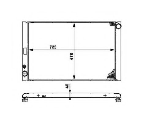 Radiator, racire motor AUDI A8 (4E) (2002 - 2010) NRF 53716 piesa NOUA