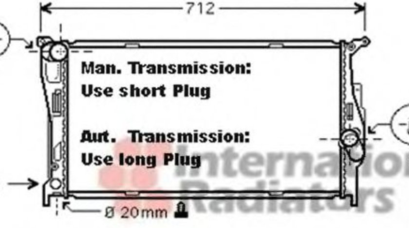 Radiator, racire motor BMW Seria 1 Cabriolet (E88) (2008 - 2013) VAN WEZEL 06002293 piesa NOUA