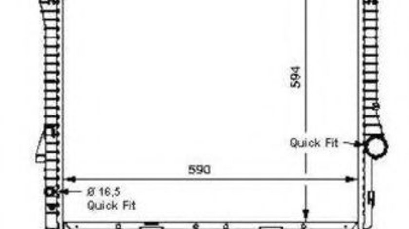 Radiator, racire motor BMW X5 (E53) (2000 - 2006) NRF 55328 piesa NOUA