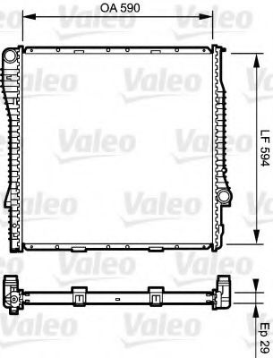 Radiator, racire motor BMW X5 (E53) (2000 - 2006) VALEO 734896 piesa NOUA