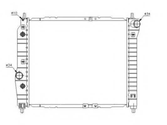 Radiator, racire motor CHEVROLET AVEO Limuzina (T250, T255) (2005 - 2016) NRF 53638 piesa NOUA