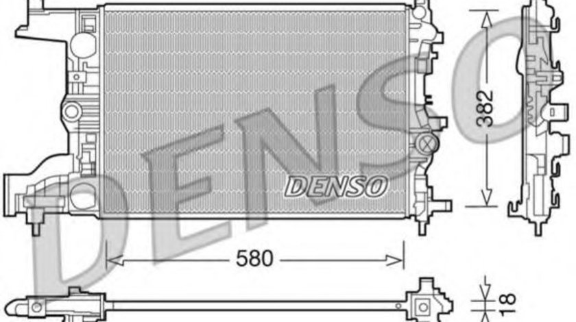 Radiator, racire motor CHEVROLET CRUZE Hatchback (J305) (2011 - 2016) DENSO DRM20094 piesa NOUA