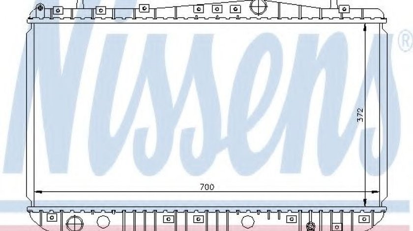 Radiator, racire motor CHEVROLET LACETTI (J200) (2003 - 2016) NISSENS 61633 piesa NOUA