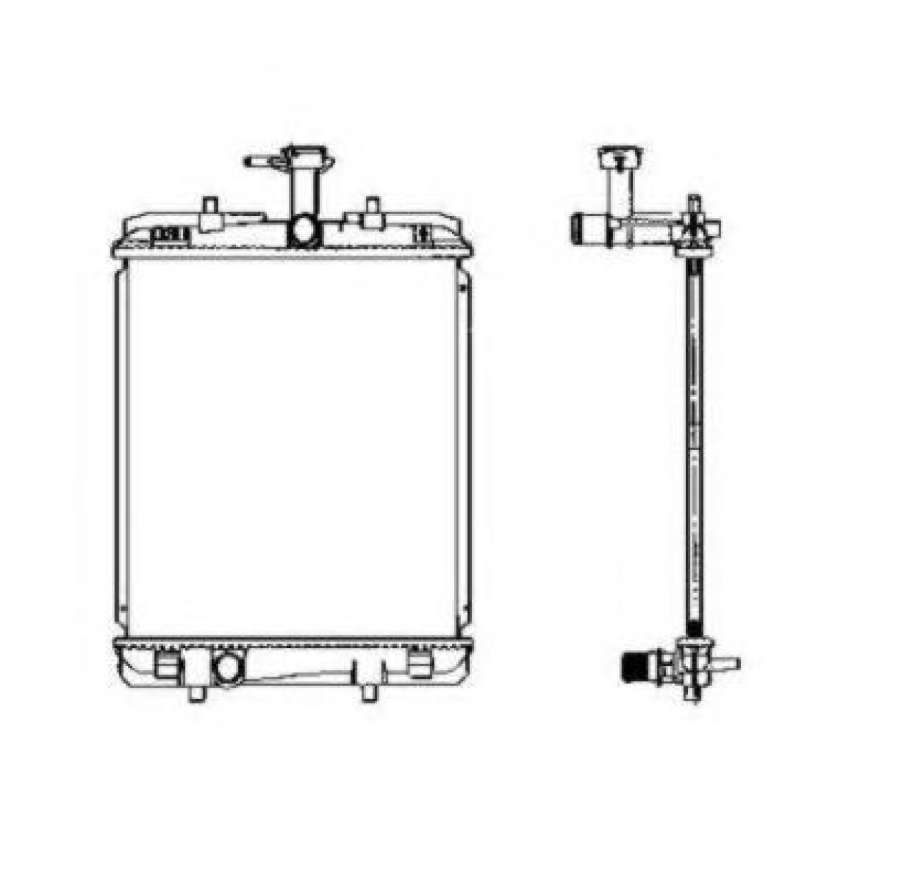 Radiator, racire motor CITROEN C1 (PM, PN) (2005 - 2016) NRF 53459 piesa NOUA