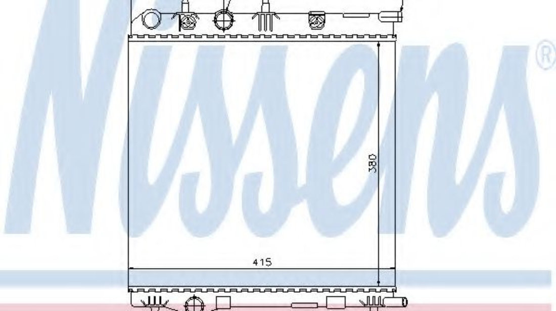 Radiator, racire motor CITROEN C3 II (2009 - 2016) NISSENS 636002 piesa NOUA