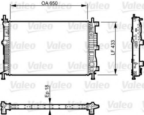 Radiator, racire motor CITROEN C4 Picasso II (2013 - 2016) VALEO 735555 piesa NOUA