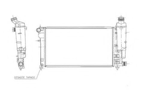 Radiator, racire motor CITROEN SAXO (S0, S1) (1996 - 2004) NRF 50471 piesa NOUA