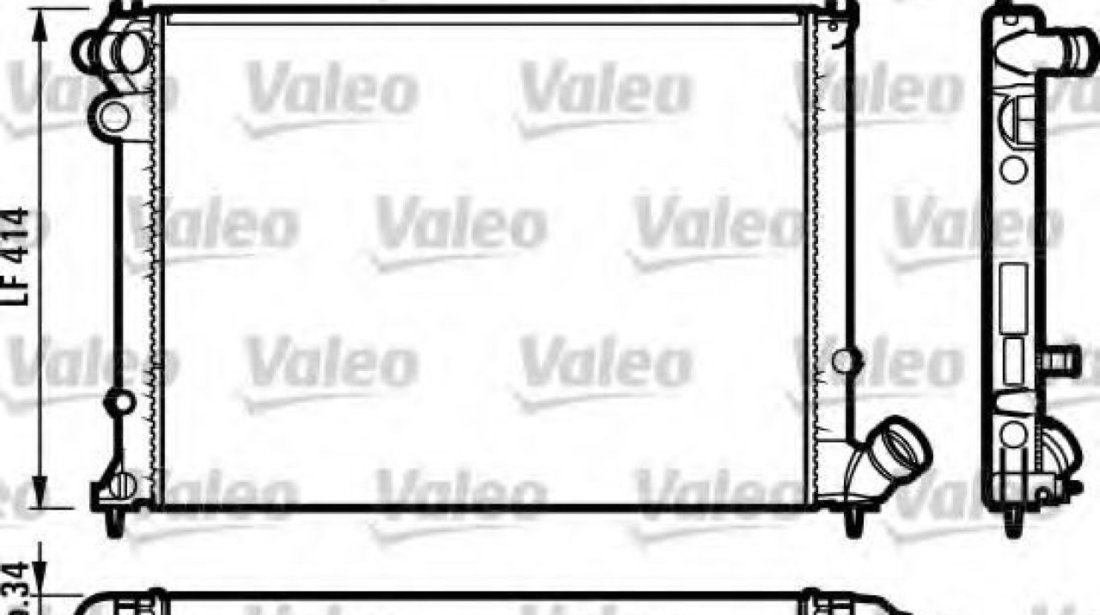 Radiator, racire motor CITROEN XANTIA Estate (X1) (1995 - 1998) VALEO 731573 piesa NOUA