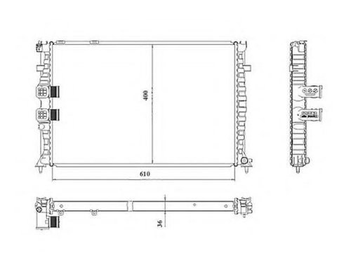 Radiator, racire motor CITROEN XANTIA Estate (X1) (1995 - 1998) NRF 50468 piesa NOUA