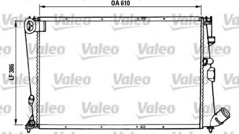 Radiator, racire motor CITROEN XANTIA (X1) (1993 - 1998) VALEO 731103 piesa NOUA