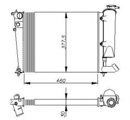 Radiator, racire motor CITROEN XSARA (N1) (1997 - 2005) NRF 58823 piesa NOUA