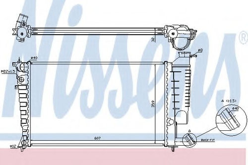 Radiator, racire motor CITROEN XSARA (N1) (1997 - 2005) NISSENS 61318A piesa NOUA