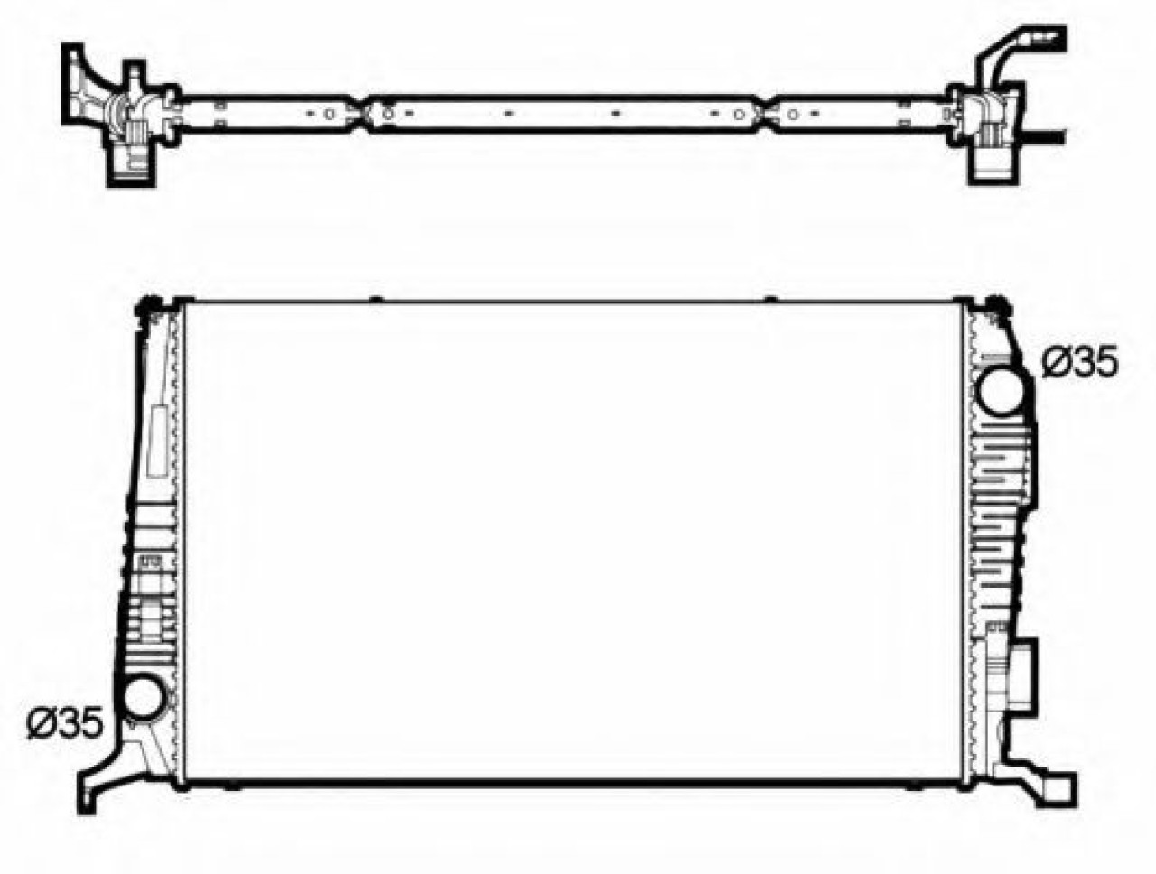 Radiator, racire motor DACIA DUSTER Caroserie (2011 - 2016) NRF 53138 piesa NOUA