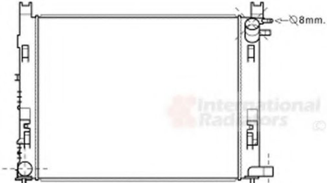 Radiator, racire motor DACIA LODGY (2012 - 2016) VAN WEZEL 15002007 piesa NOUA