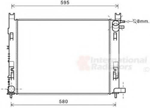 Radiator, racire motor DACIA LOGAN MCV II (2013 - 2016) VAN WEZEL 15002007 piesa NOUA