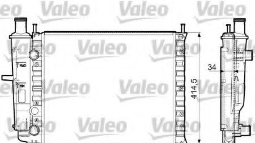 Radiator, racire motor FIAT BRAVO I (182) (1995 - 2001) VALEO 732788 piesa NOUA