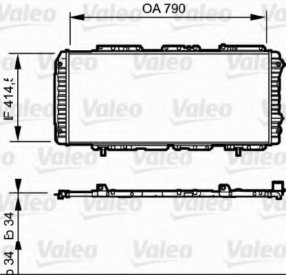 Radiator, racire motor FIAT DUCATO caroserie (230L) (1994 - 2002) VALEO 731611 piesa NOUA