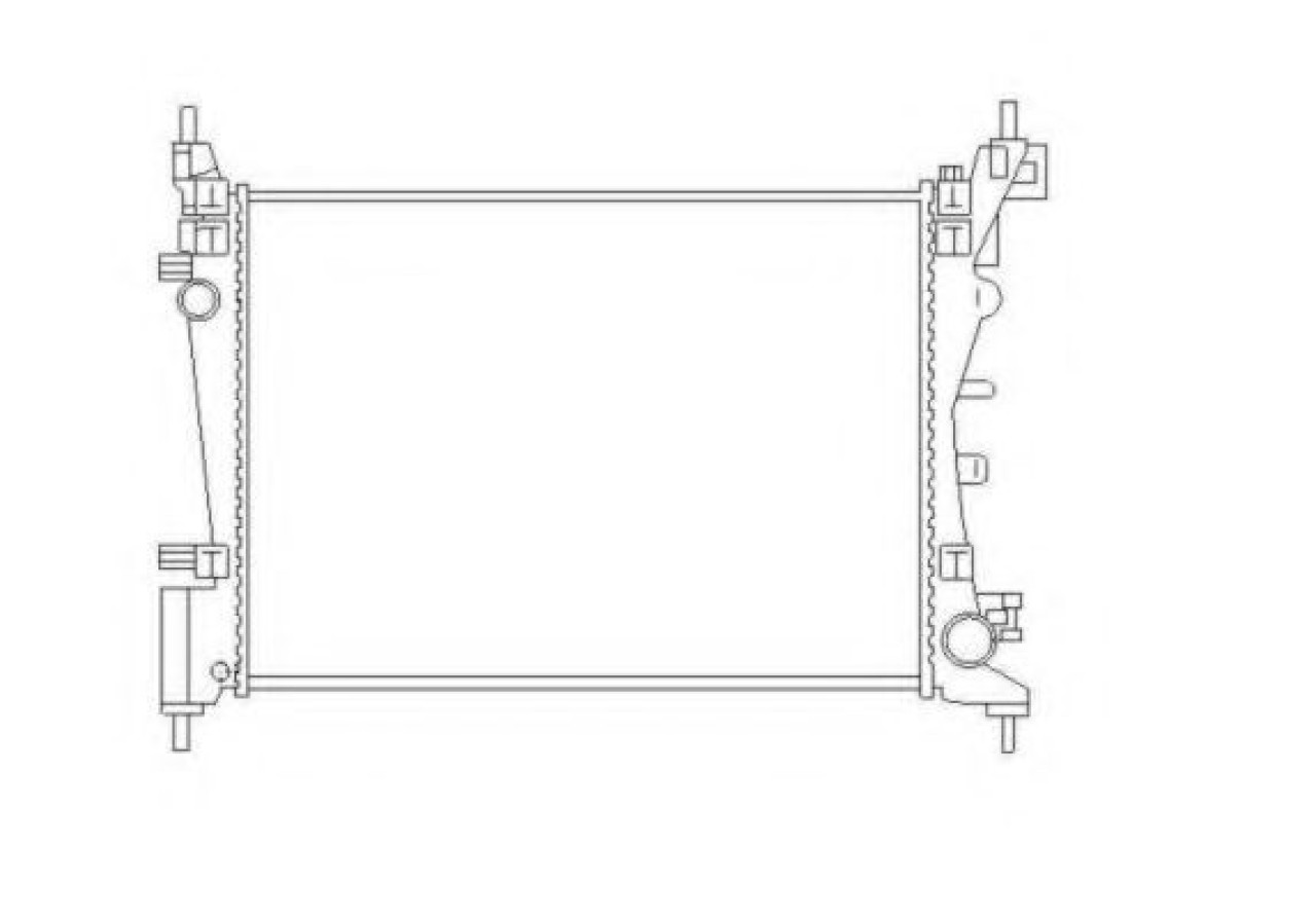 Radiator, racire motor FIAT GRANDE PUNTO (199) (2005 - 2016) NRF 55340 piesa NOUA