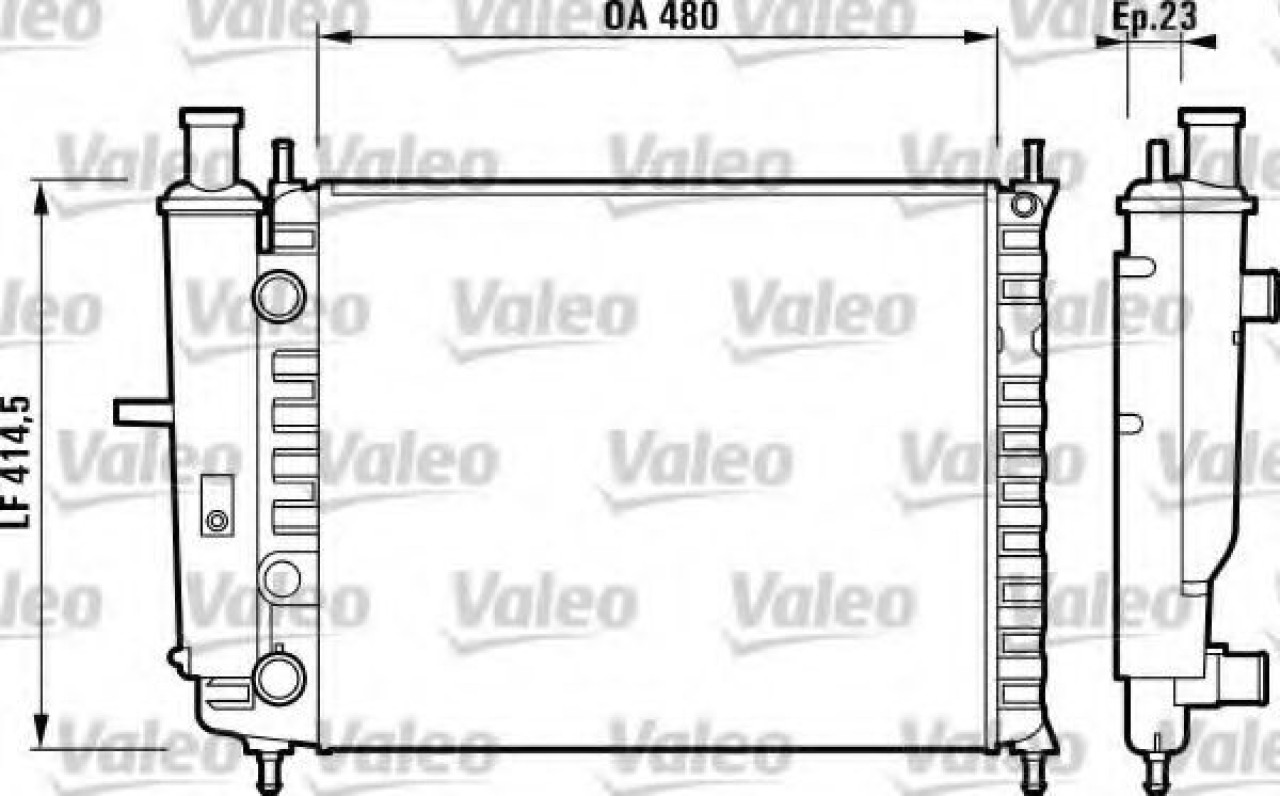 Radiator, racire motor FIAT MAREA (185) (1996 - 2007) VALEO 732218 piesa NOUA