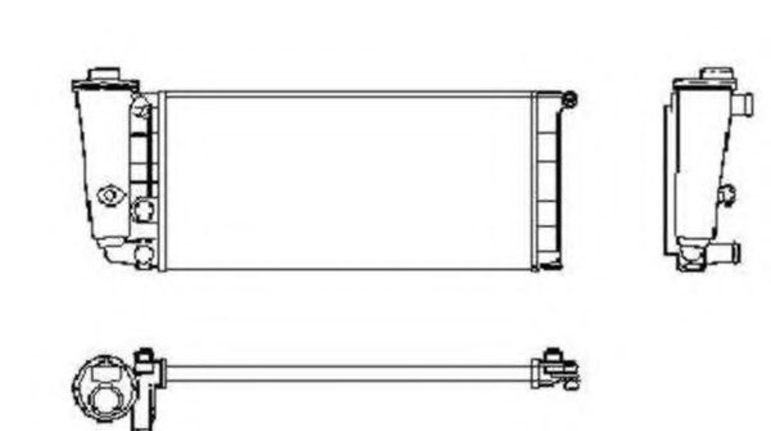 Radiator, racire motor FIAT PANDA (141A) (1980 - 2004) NRF 58781 piesa NOUA
