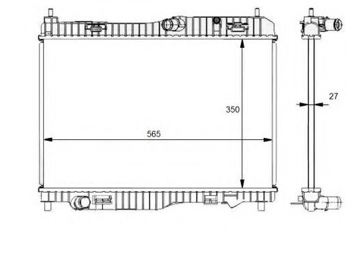 Radiator, racire motor FORD B-MAX Van (2012 - 2016) NRF 59134 piesa NOUA