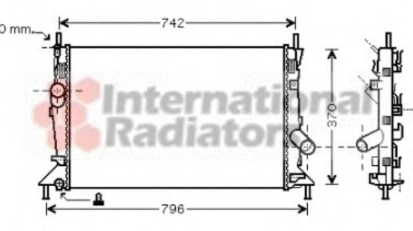 Radiator, racire motor FORD FOCUS II (DA) (2004 - 2012) VAN WEZEL 18002370 piesa NOUA