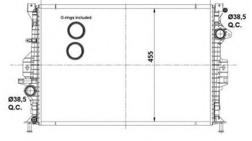 Radiator, racire motor FORD FOCUS III Limuzina (2010 - 2016) NRF 53811 piesa NOUA