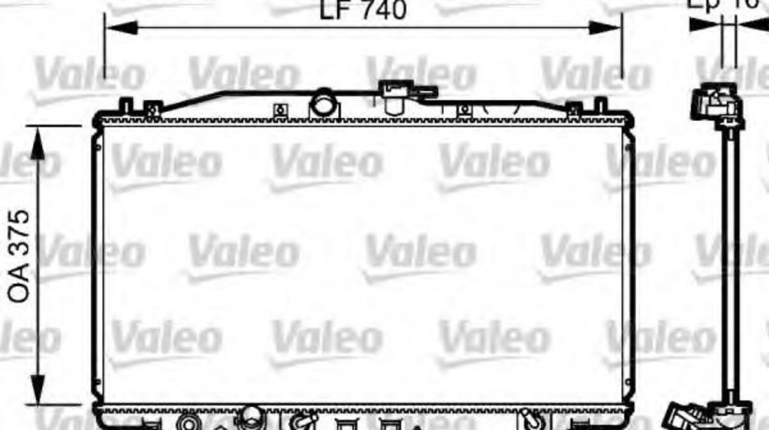 Radiator, racire motor HONDA ACCORD VII (CL) (2003 - 2008) VALEO 735050 piesa NOUA