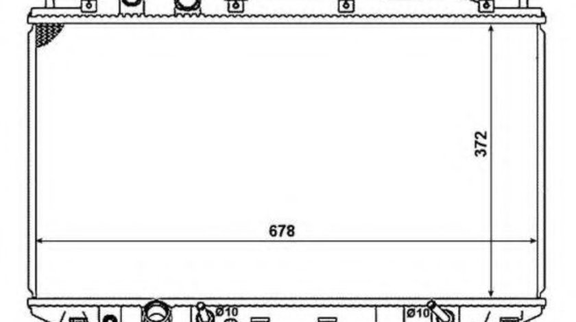 Radiator, racire motor HONDA CIVIC VII Limuzina (ES) (2000 - 2006) NRF 58379 piesa NOUA